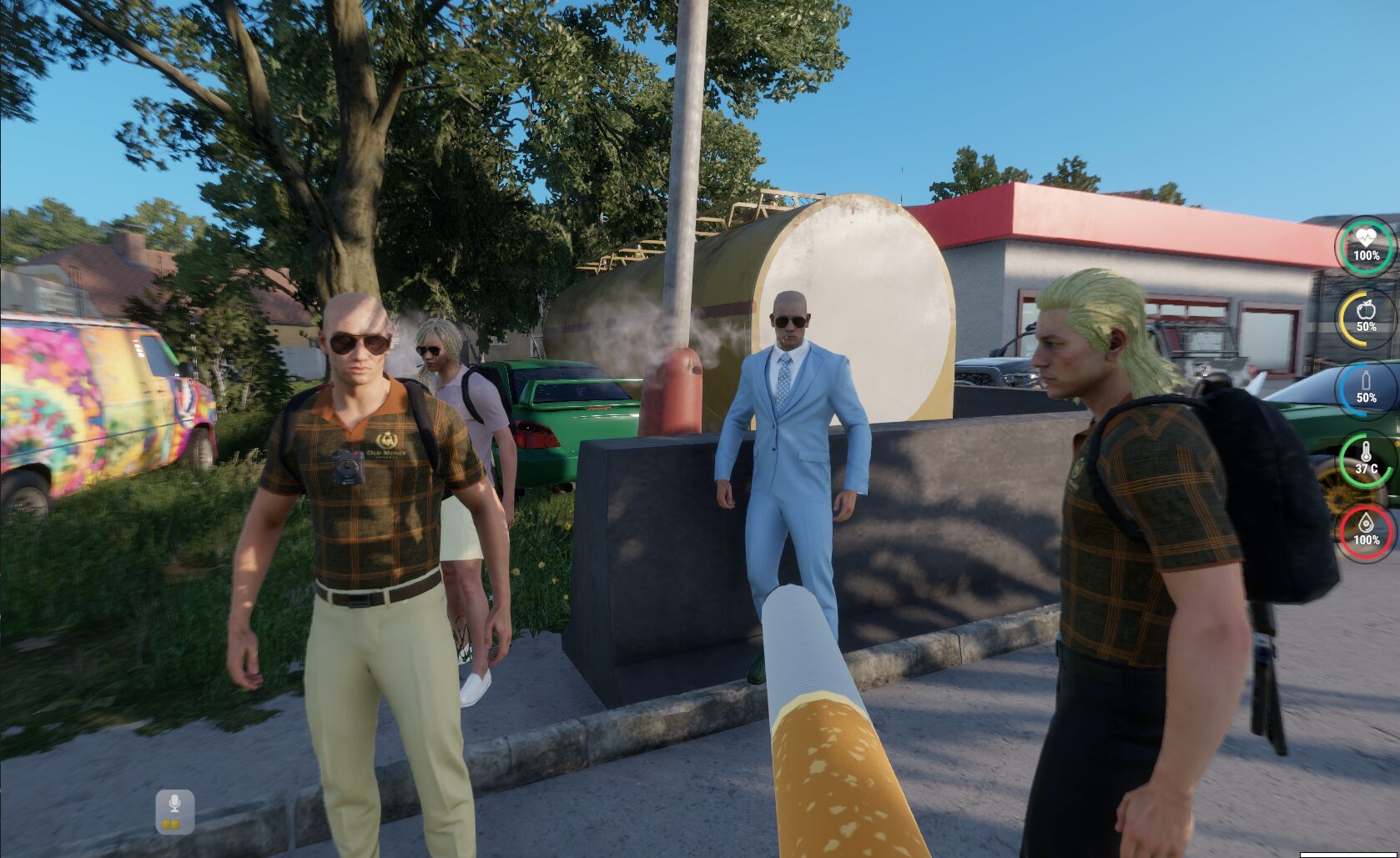 Fountain community members meeting in town